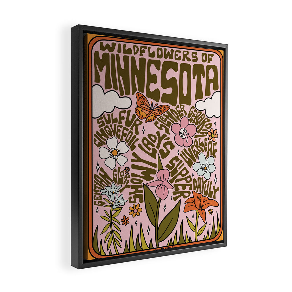 Minnesota Wildflowers Framed Canvas Print Gallery Image 2