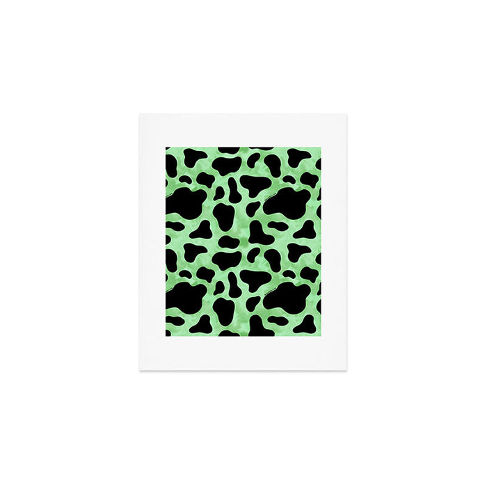 Mint Cow Print Art Print Gallery Image 1