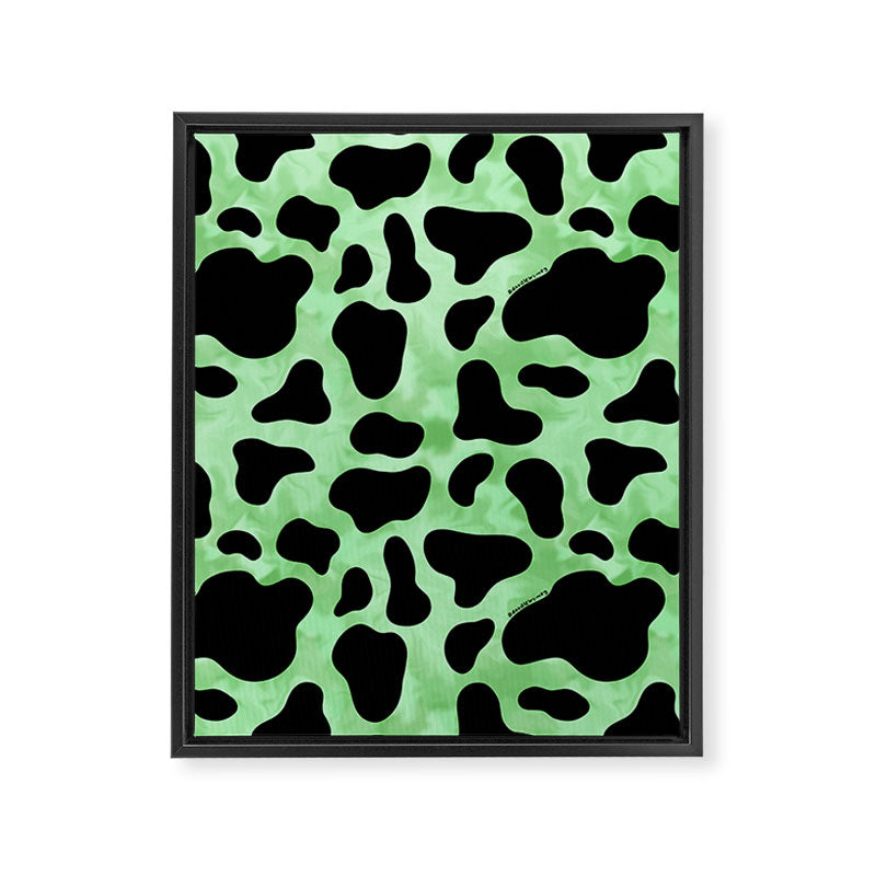 Mint Cow Print Framed Canvas Print Gallery Image 8