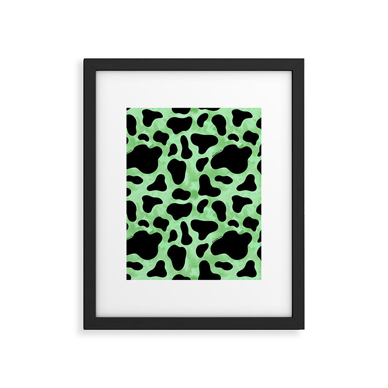 Mint Cow Print Framed Art Print Gallery Image 6