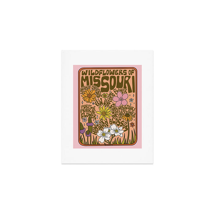 Missouri Wildflowers Art Print Gallery Image 1