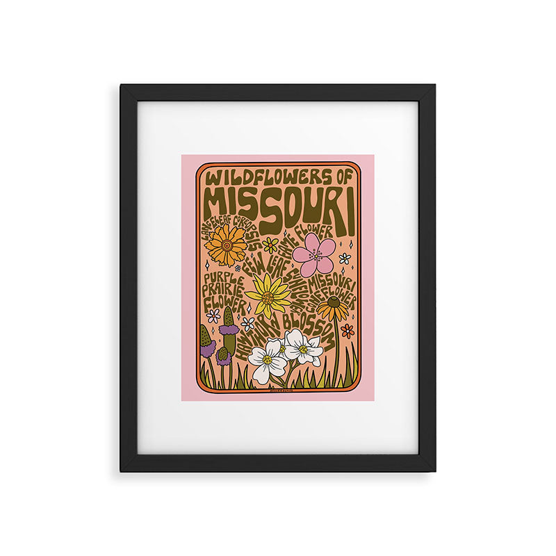 Missouri Wildflowers Framed Art Print Gallery Image 4