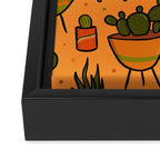Modern Cactus Framed Canvas Print Gallery Image 3