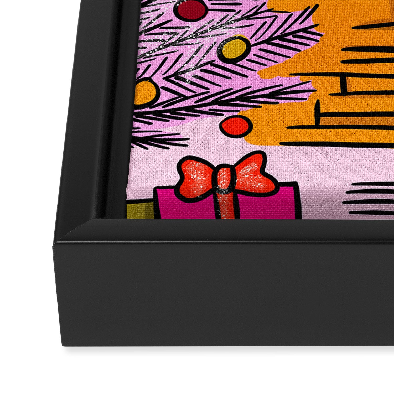Modern Christmas Framed Canvas Print Gallery Image 3