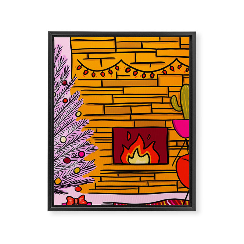 Modern Christmas Framed Canvas Print Gallery Image 8