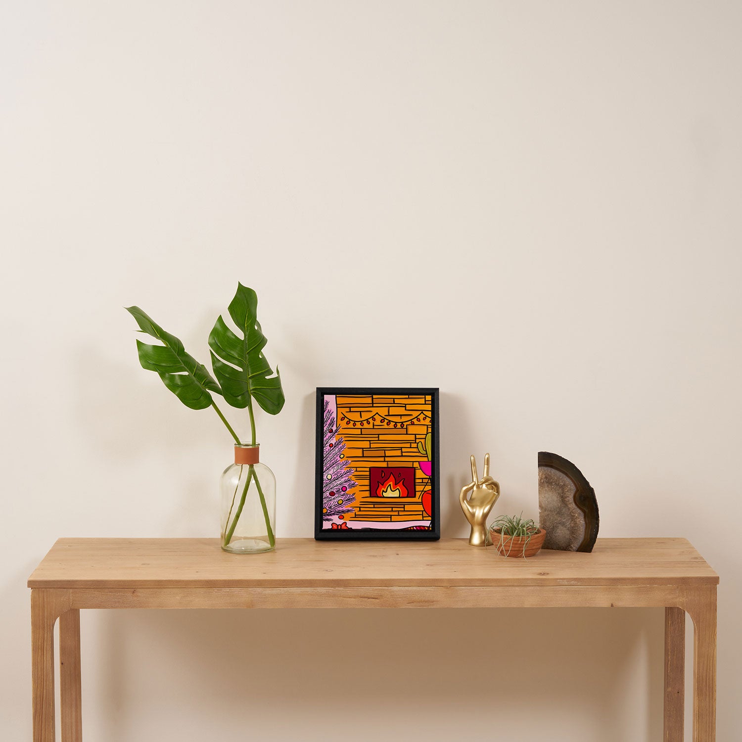 Modern Christmas Framed Canvas Print Gallery Image 4
