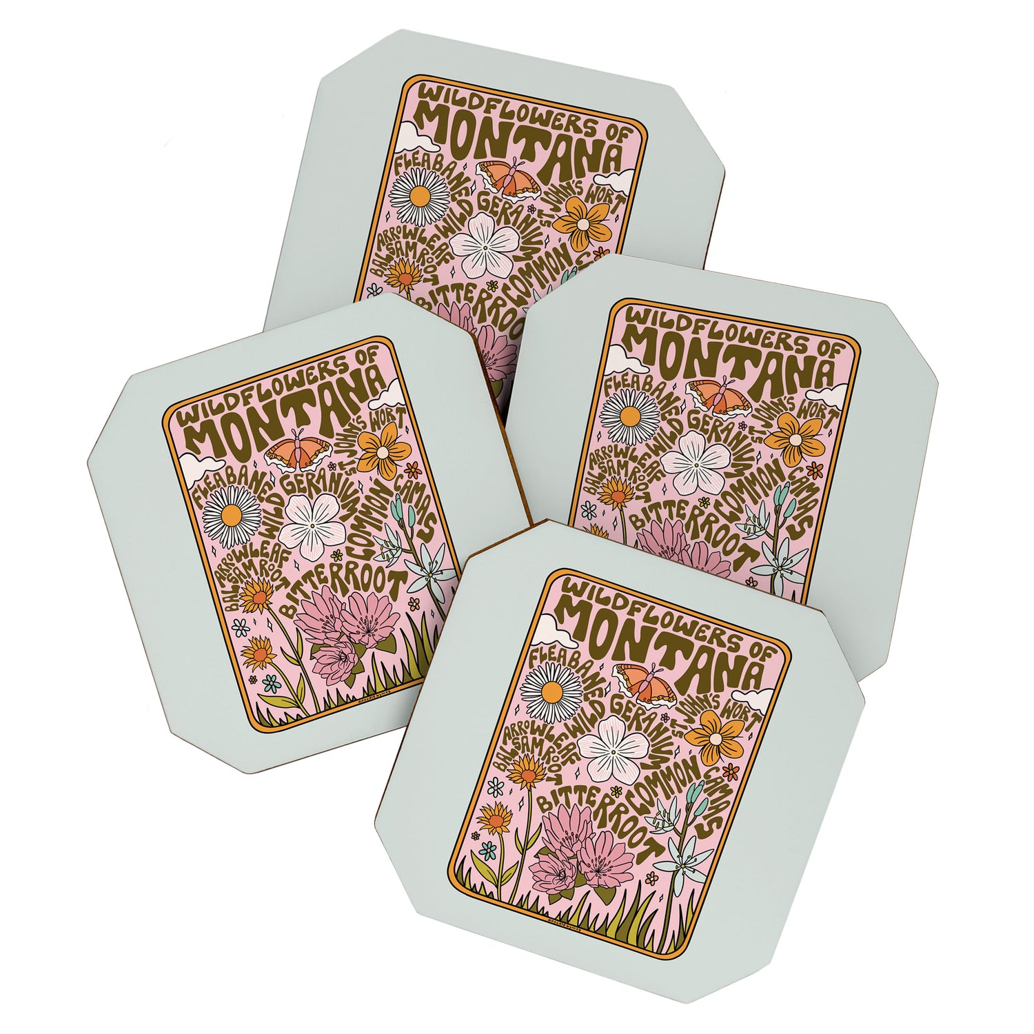 Montana Wildflowers Coaster Gallery Image 1