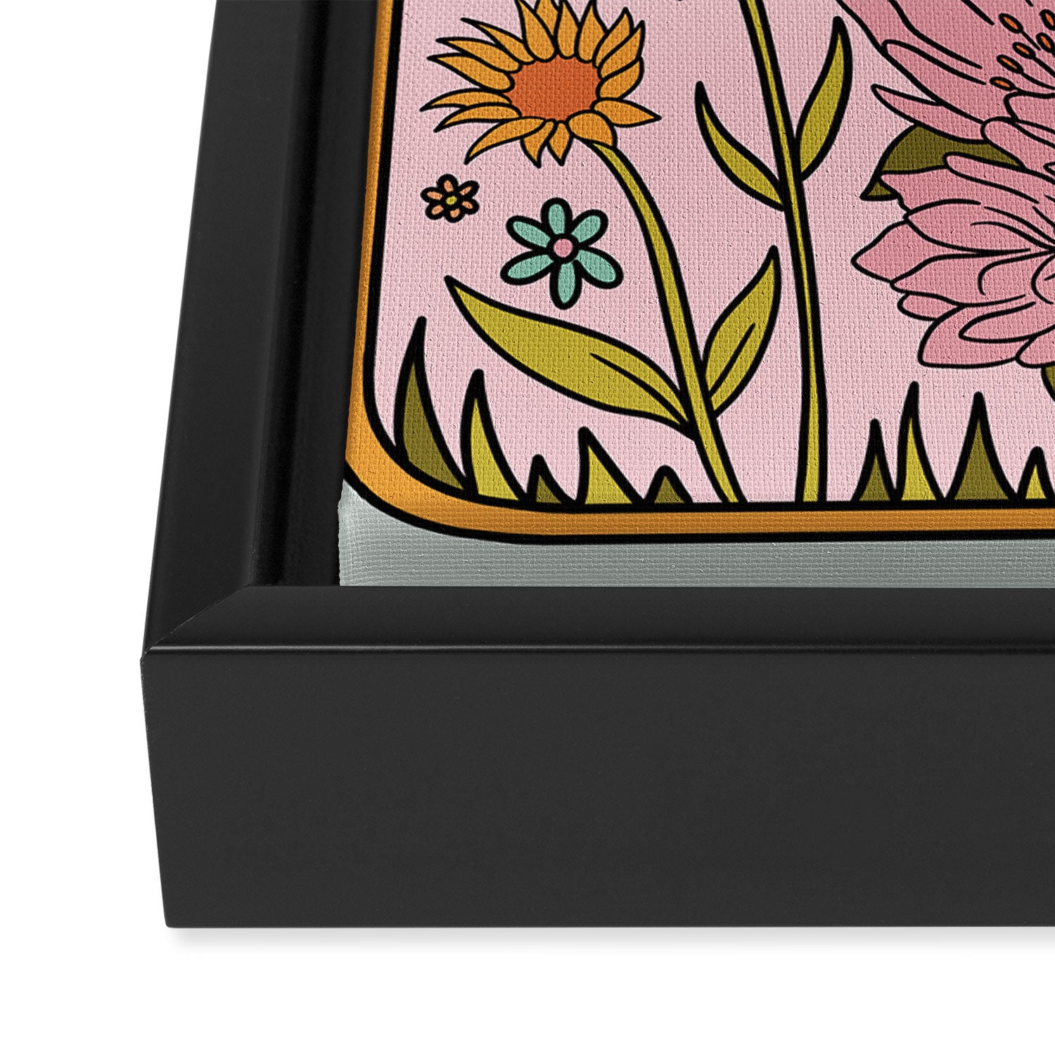 Montana Wildflowers Framed Canvas Print Gallery Image 3