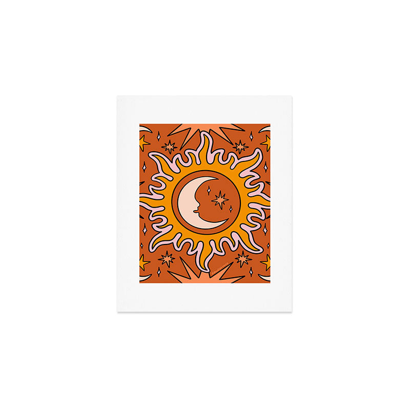 Moon Sun And Stars Art Print Gallery Image 1