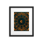 Moon Zodiac Wheel Framed Art Print Gallery Image 6