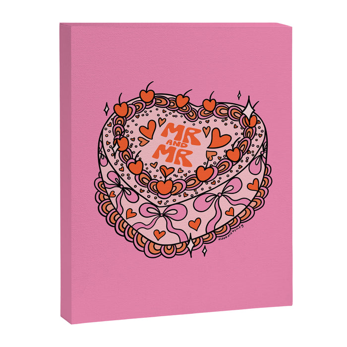 Mr. and Mr. Cake Canvas Print Gallery Image 1