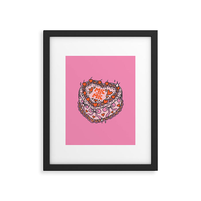 Mr. and Mr. Cake Framed Art Print Gallery Image 1