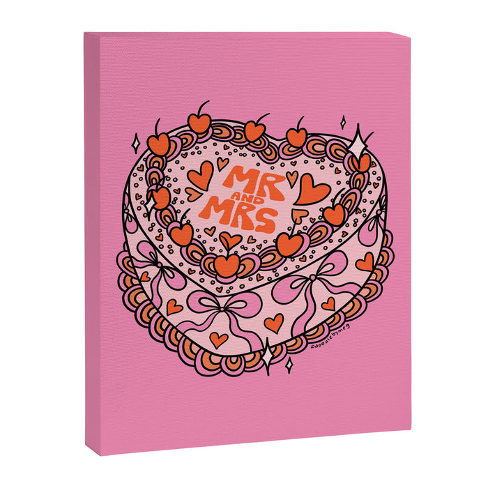 Mr. and Mrs. Cake Canvas Print Gallery Image 1