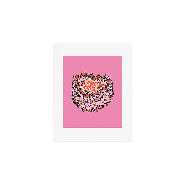 Mr. and Mrs. Cake Art Print Gallery Image 1