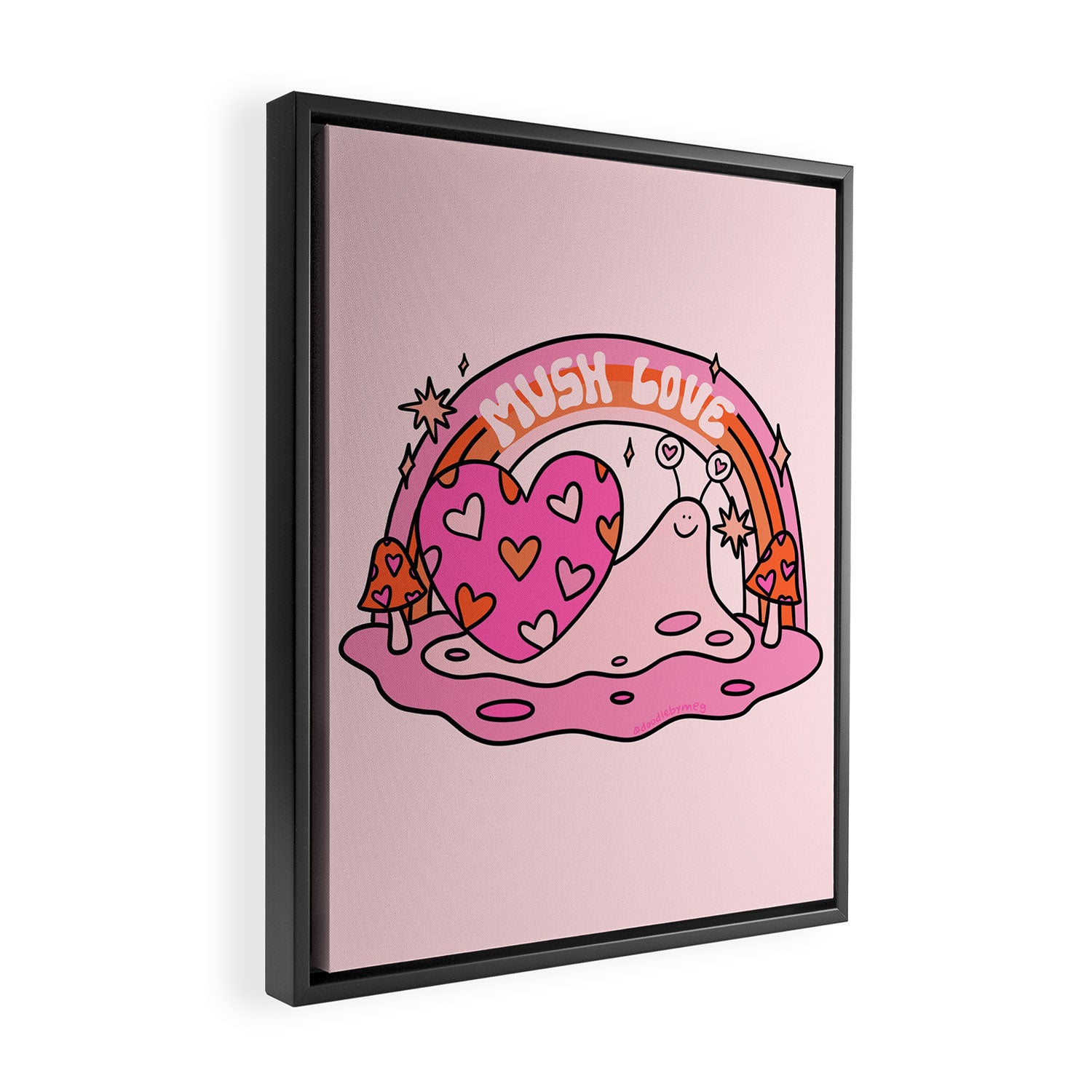 Mush Love Framed Canvas Print Gallery Image 2
