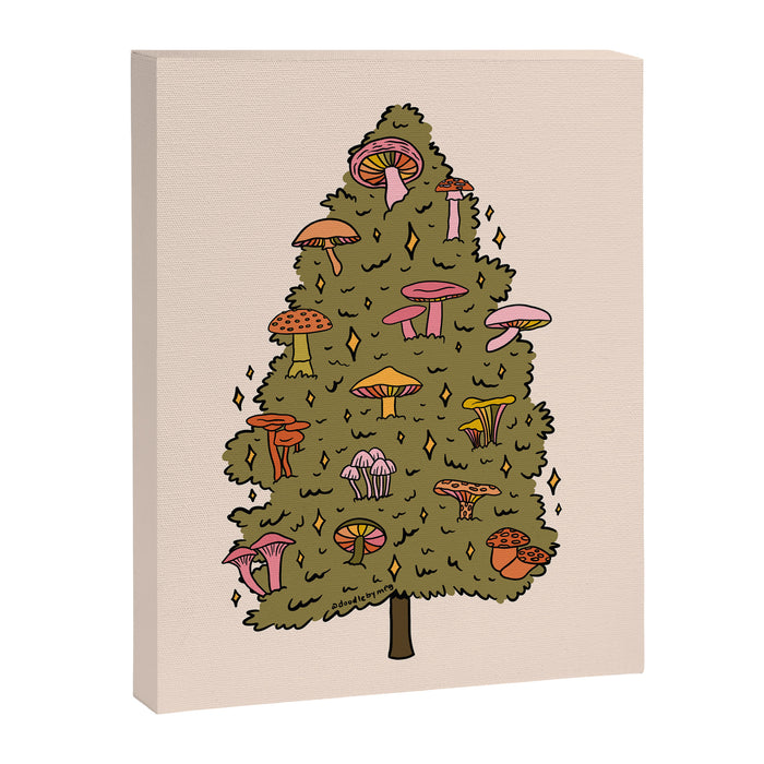 Mushroom Christmas Tree Canvas Print Gallery Image 1