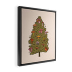 Mushroom Christmas Tree Framed Canvas Print Gallery Image 2