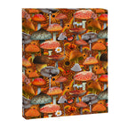Mushroom Collage Print in Orange Canvas Print Gallery Image 8