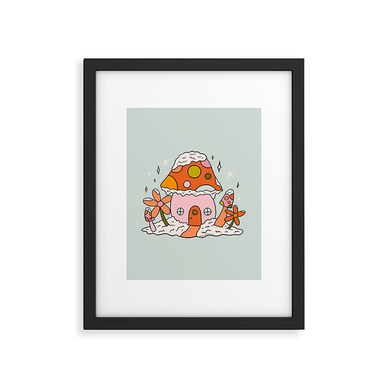 Mushroom Cottage Framed Art Print Gallery Image 6