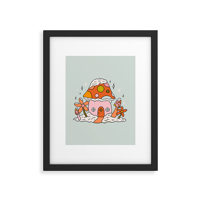 Mushroom Cottage Framed Art Print Gallery Image 1