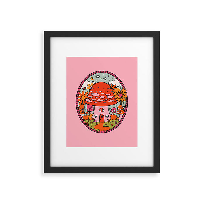 Mushroom Cottage Framed Art Print Gallery Image 1