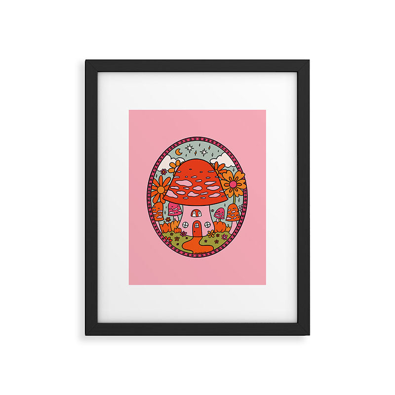 Mushroom Cottage Framed Art Print Gallery Image 6