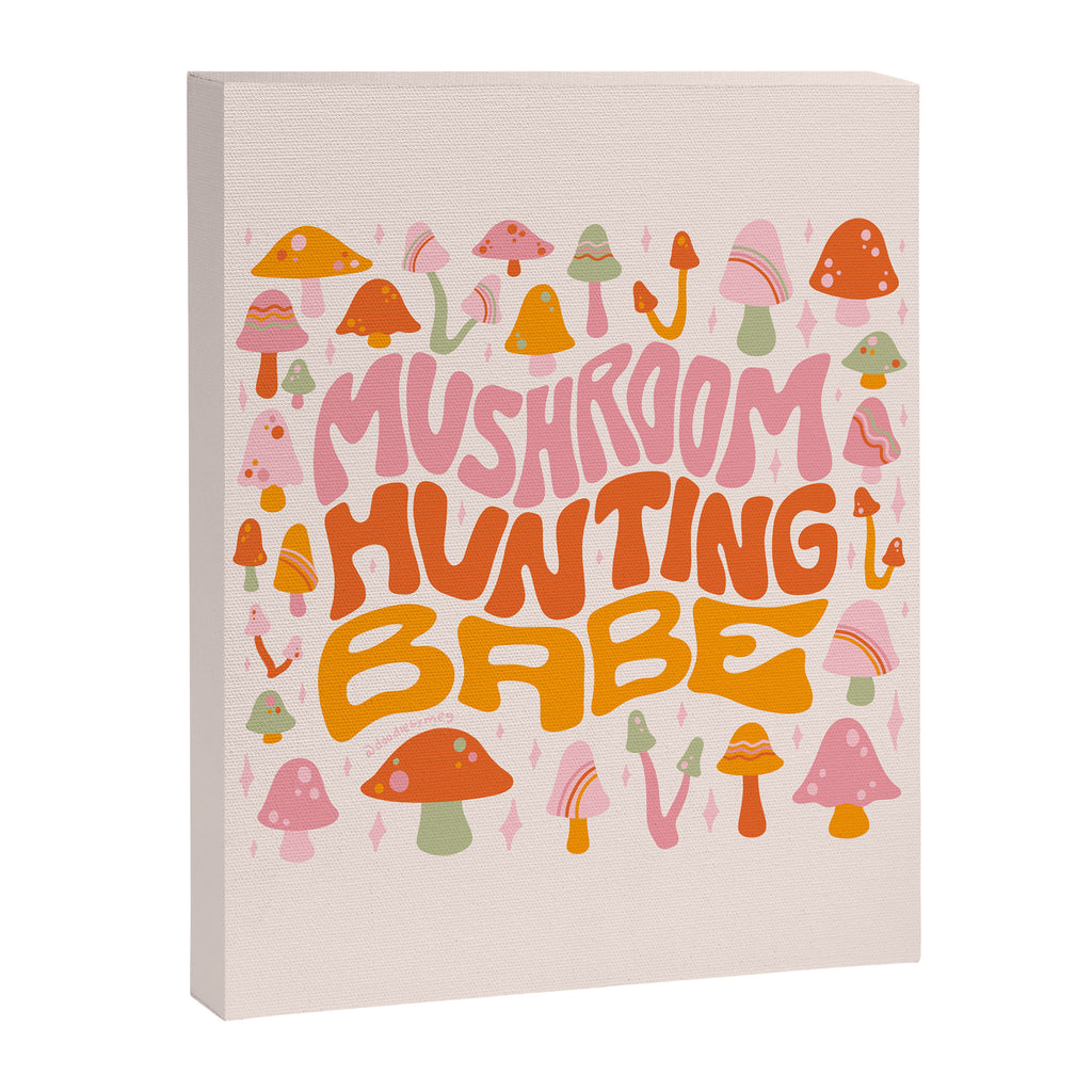 Mushroom Hunting Babe Canvas Print Gallery Image 8