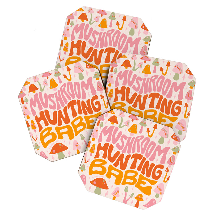 Mushroom Hunting Babe Coaster Gallery Image 1