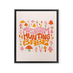 Mushroom Hunting Babe Framed Canvas Print Gallery Image 8