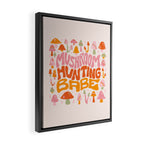Mushroom Hunting Babe Framed Canvas Print Gallery Image 2