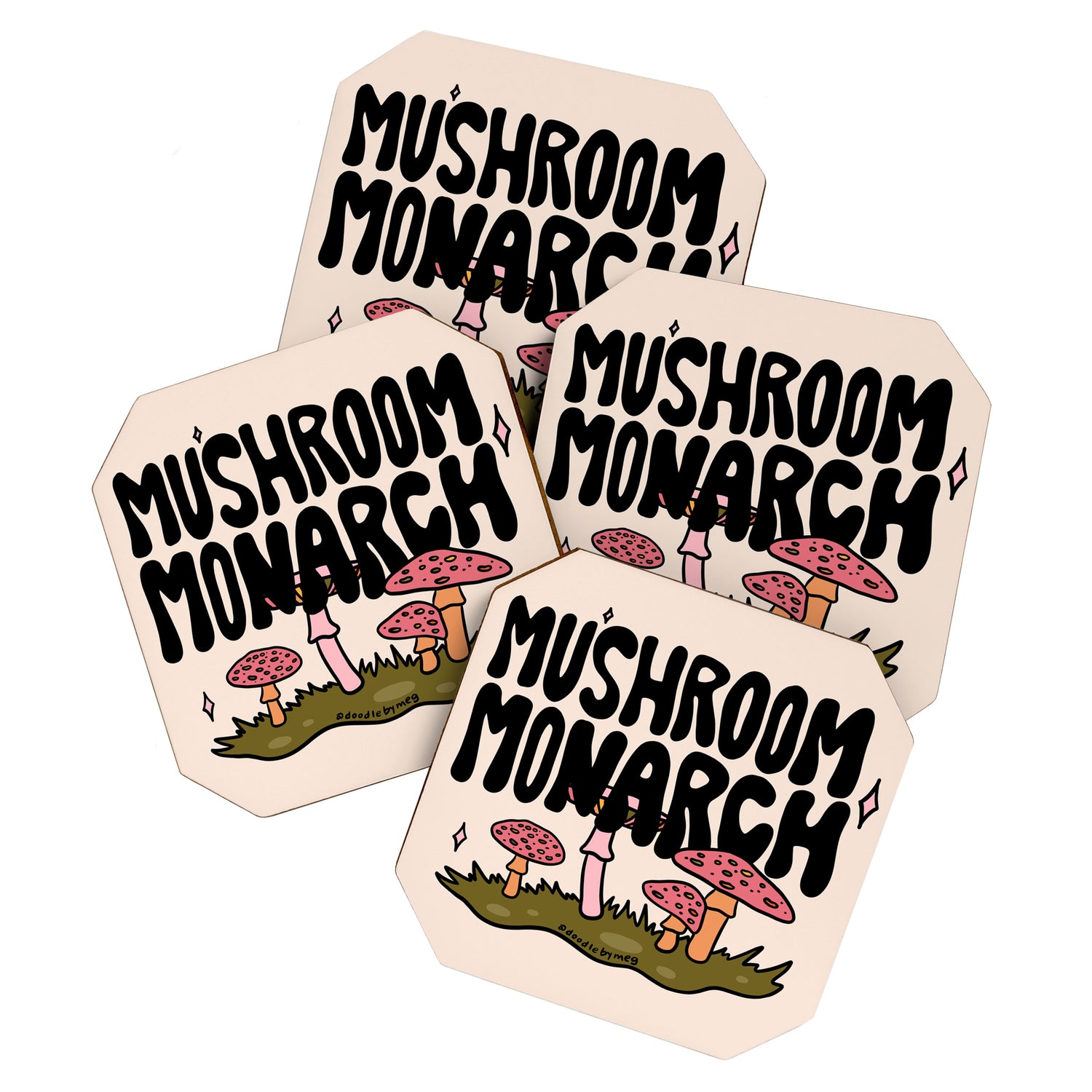 Mushroom Monarch Coaster Gallery Image 1