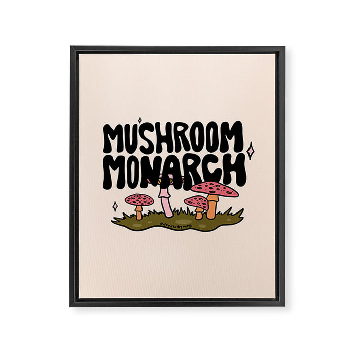 Mushroom Monarch Framed Canvas Print Gallery Image 1