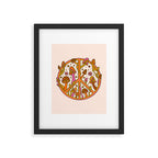 Mushroom Peace Sign Framed Art Print Gallery Image 6