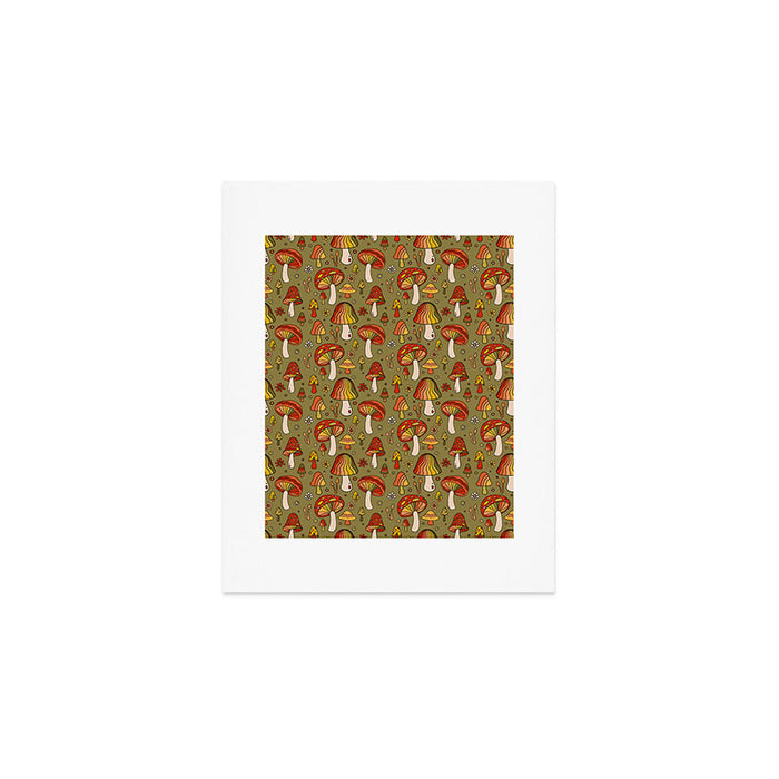 Mushroom Print Art Print Gallery Image 1