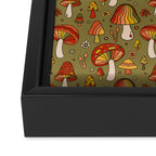 Mushroom Print Framed Canvas Print Gallery Image 3