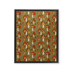 Mushroom Print Framed Canvas Print Gallery Image 8