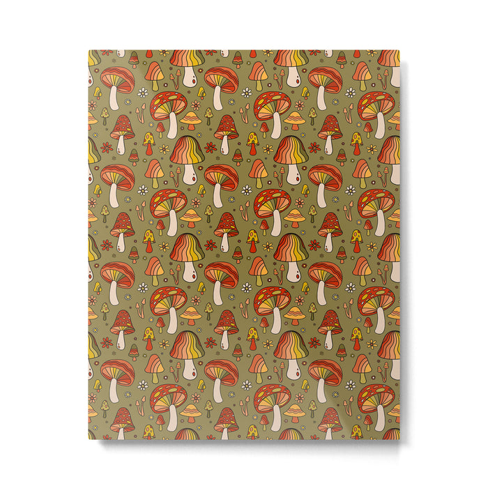 Mushroom Print Metal Print Gallery Image 1