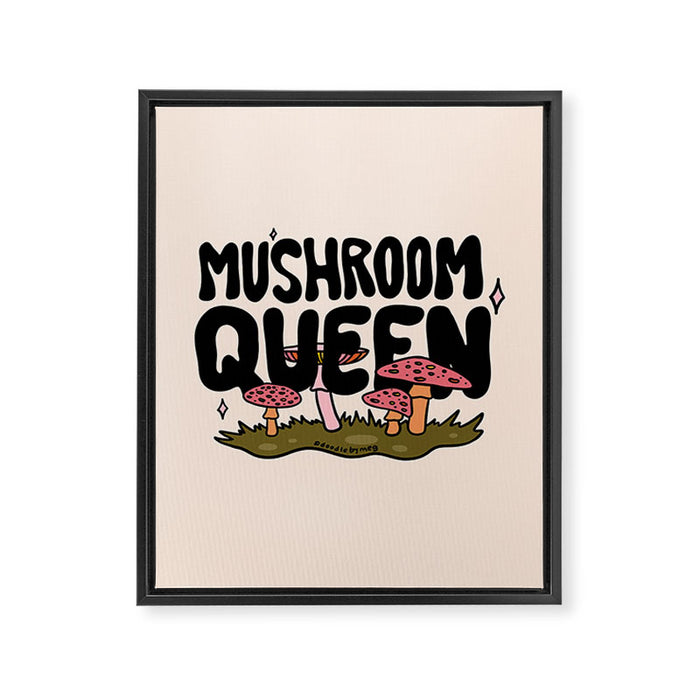 Mushroom Queen Framed Canvas Print Gallery Image 1