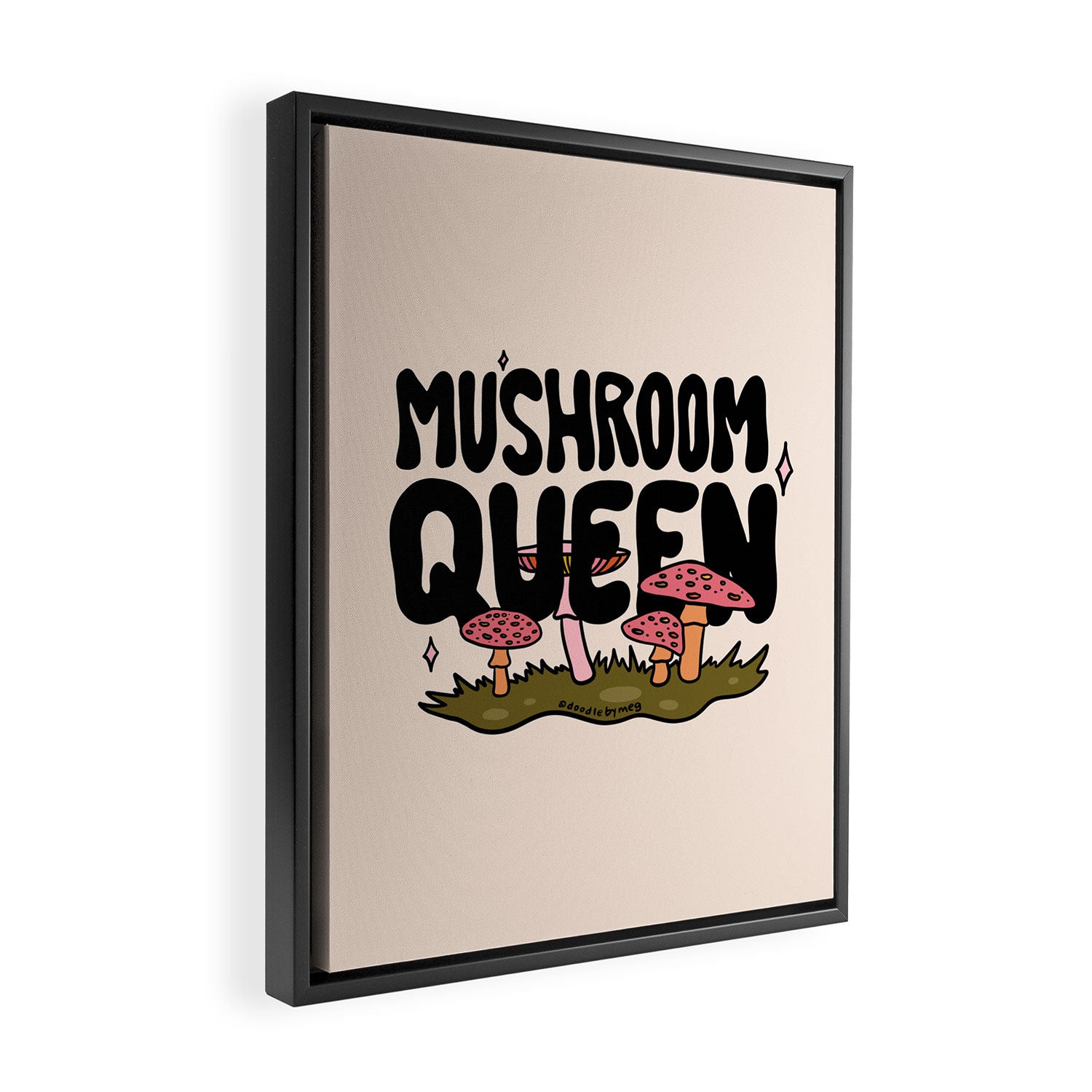 Mushroom Queen Framed Canvas Print Gallery Image 2