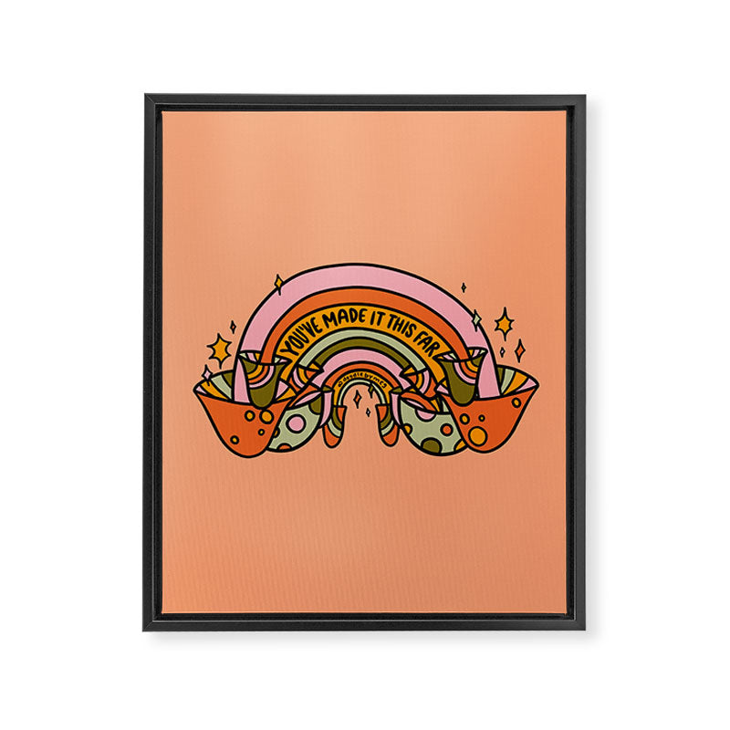 Mushroom Rainbow Framed Canvas Print Gallery Image 8