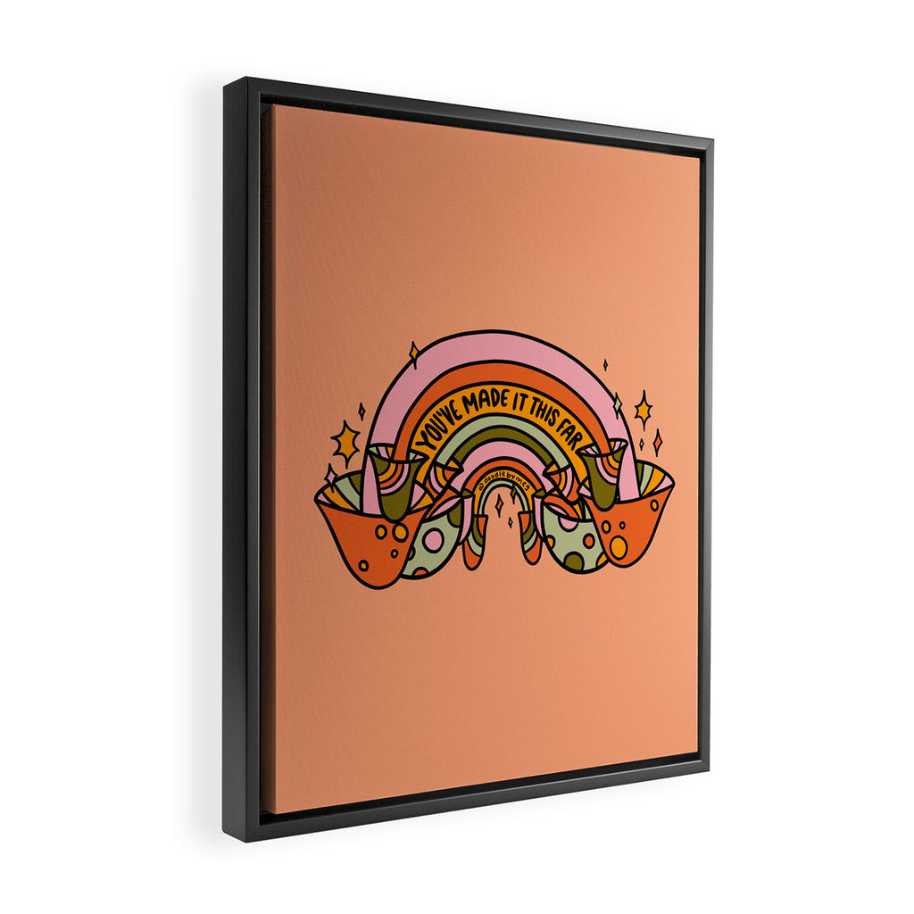 Mushroom Rainbow Framed Canvas Print Gallery Image 2