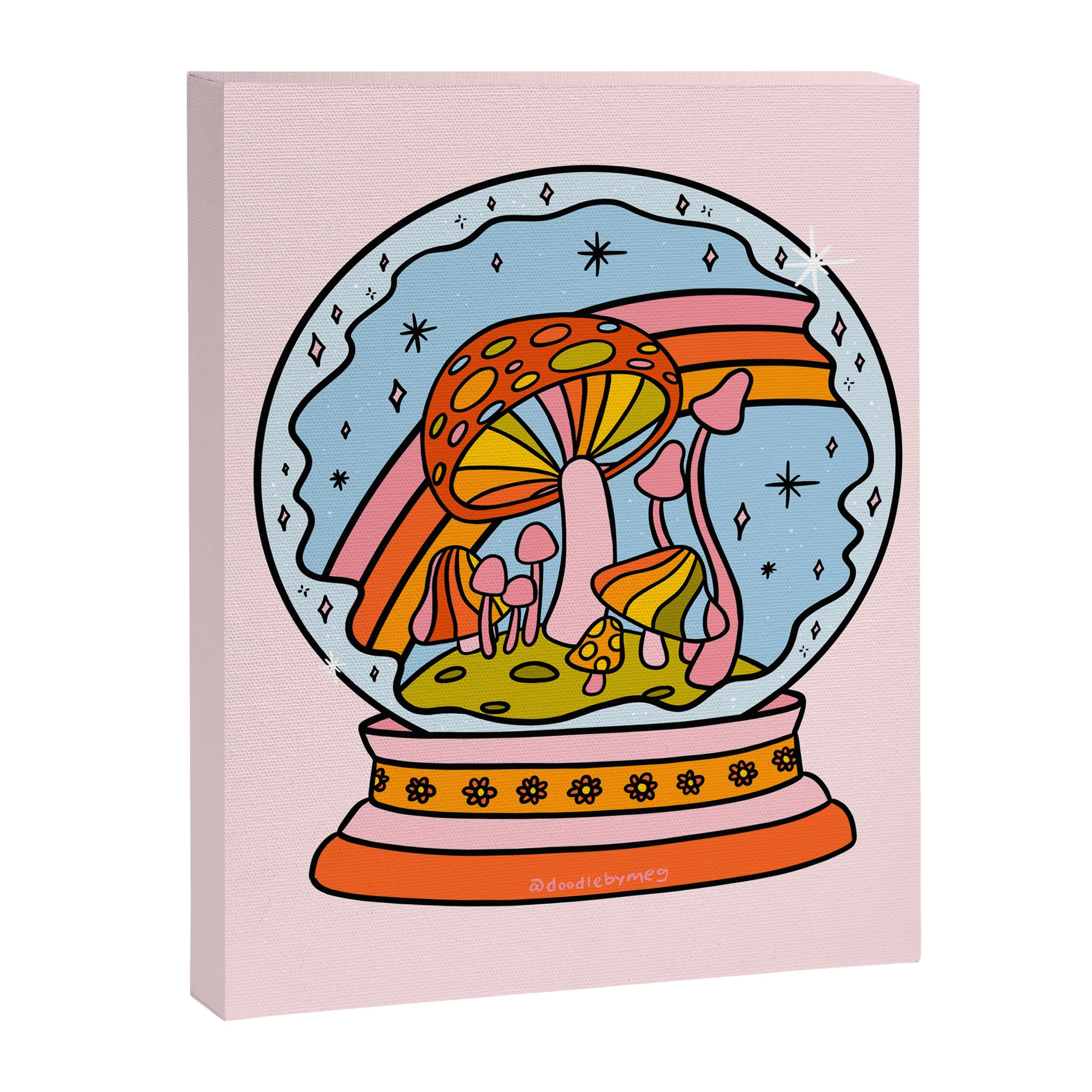 Mushroom Snow Globe Canvas Print Gallery Image 8