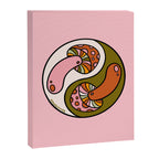 Mushroom Yin Yang Canvas Print Gallery Image 8