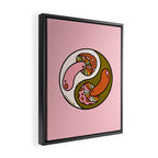 Mushroom Yin Yang Framed Canvas Print Gallery Image 2