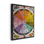 Mushroom Zodiac Wheel Framed Canvas Print Gallery Image 2
