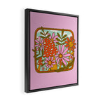 Mushrooms and Flowers Framed Canvas Print Gallery Image 2