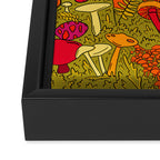 Mushrooms in the Forest Framed Canvas Print Gallery Image 3