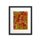 Mushrooms in the Forest Framed Art Print Gallery Image 4