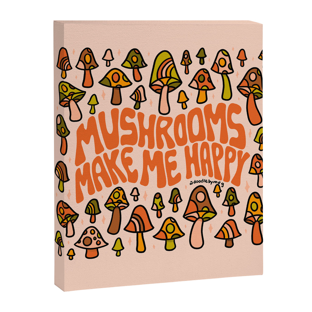 Mushrooms Make Me Happy Canvas Print Gallery Image 8