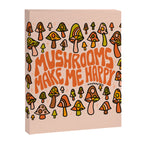 Mushrooms Make Me Happy Canvas Print Gallery Image 8